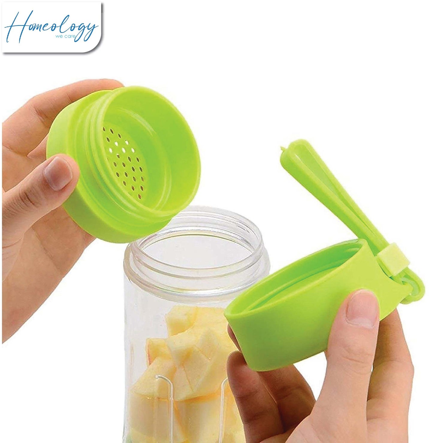 USB Chargeable Juicer Blender Fruit Mixing Machine 6 Blades 380 ml Mini Portable Juicer Blender Milkshake Smoothie Maker